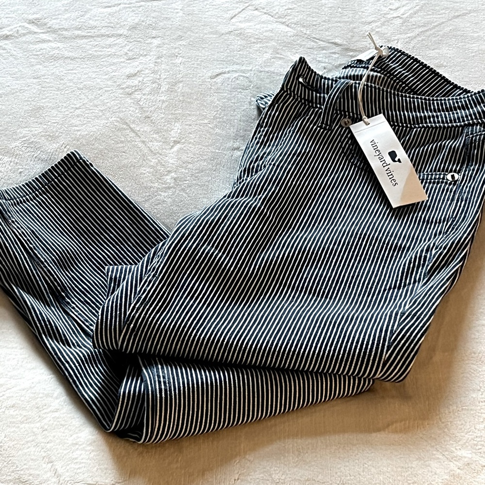 Vineyard Vines pinstripe girls jeans